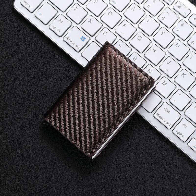 Men's Anti-Theft Magnetic Aluminum Card Holder Wallet