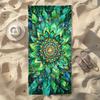1pc Large Mandala Beach Towel Suitable for Men & Women - Colorful Modern Microfiber Pool Towel with Mandala, Summer Vacation