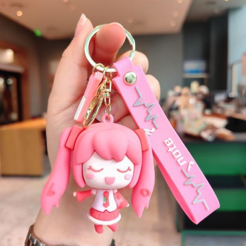 

Cartoon Hatsune Miku series doll keychain pendant exquisite doll men and women bag keychain pendant car accessories small gift