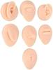 Laroal Körperpiercing-Übungsmodell, Silikon, Nasensimulation, Bauchnabelmodell, Set, Zunge, Mund, Display, Zubehör, Ohr für Anfänger