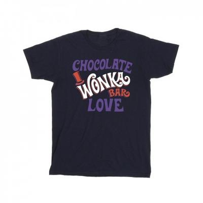 Willy Wonka & The Chocolate Factory Mens Chocolate Bar Love Cotton T-Shirt