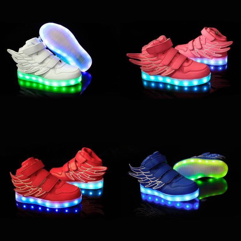Children Light Up Sneakers Toting Usb Charging Indoor Outdoor Spring Summer