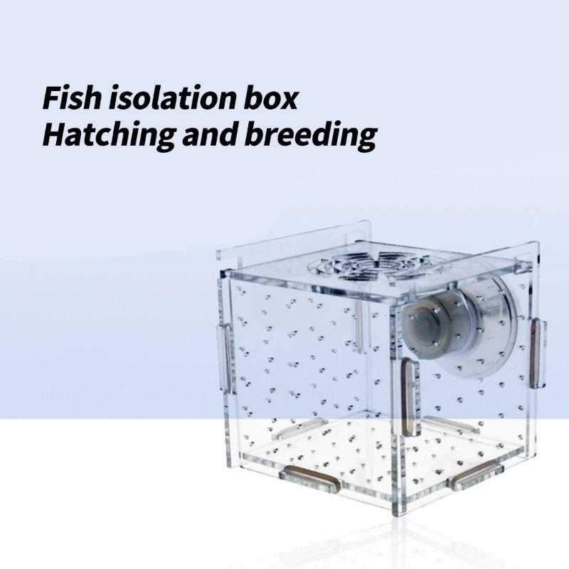 FishTank Hatchery Incubator Aquarium Small Breeding Box Clear Breeder Isolation Hatching Box