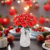 Bestseller 18-teiliges handgefertigtes weiches Seiden-Künstrosen-Bouquet Moderne langlebige Hochzeits-Heimdekoration Valentinstag Fabrik