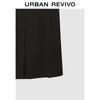 UR2026 Women's Spliced Waist Metal Buckle Skirt