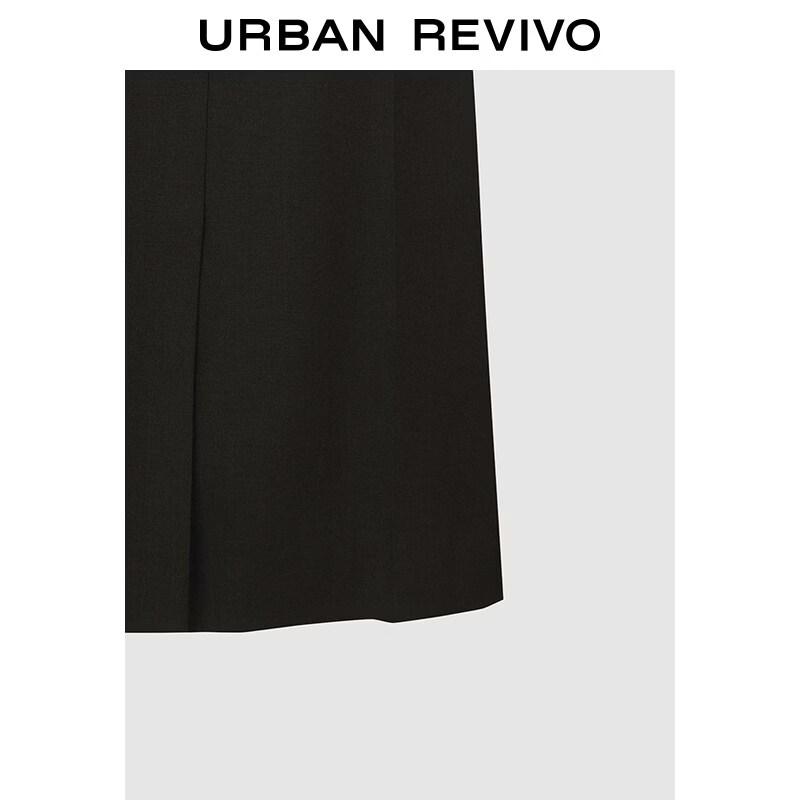 UR2026 Women's Spliced Waist Metal Buckle Skirt