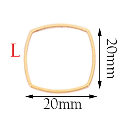 20pcs 3 Size Gold Stainless Steel Charm Pendant Open Bezels Hollow Pressed Resin Frame Mold Bezel DIY Jewelry Making Accessories