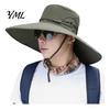 Breathable Mesh Construction Hat Sun for Men And Women, Wide Brim Fishing Hat, UV Protection Cap Camping Hiking Outdoor Work Portable