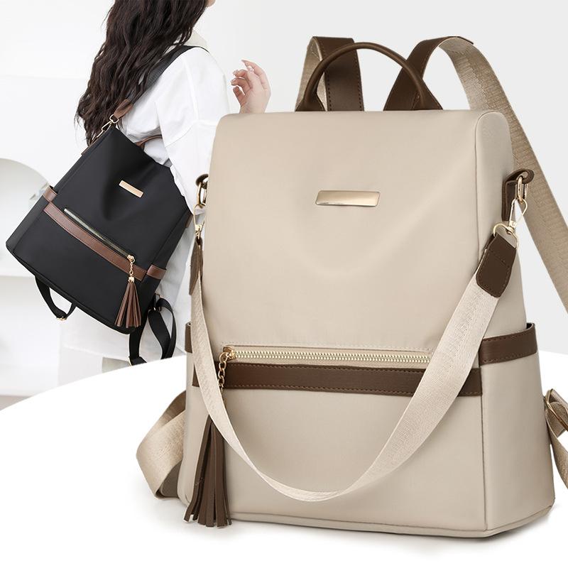 New large-capacity fashion backpack women's retro casual anti-theft schoolbag backpack women's shoulder bag