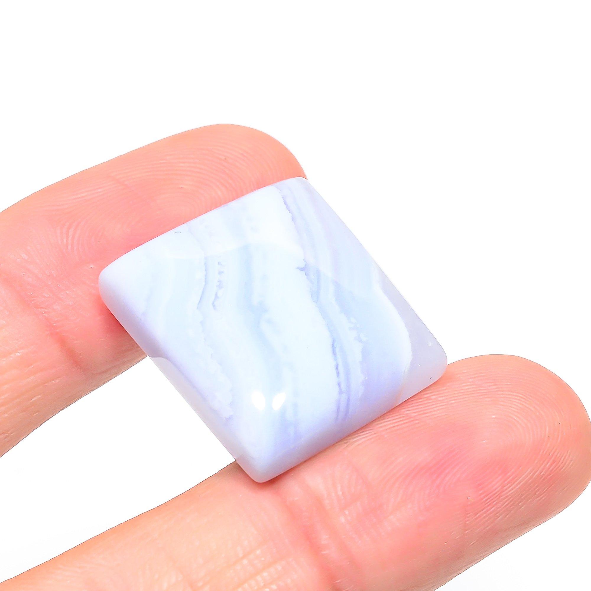 

Blue Lace Agate 2.2x2.5mm Natural Cabochon Fine Loose 43.45Cts. w0C06 синий