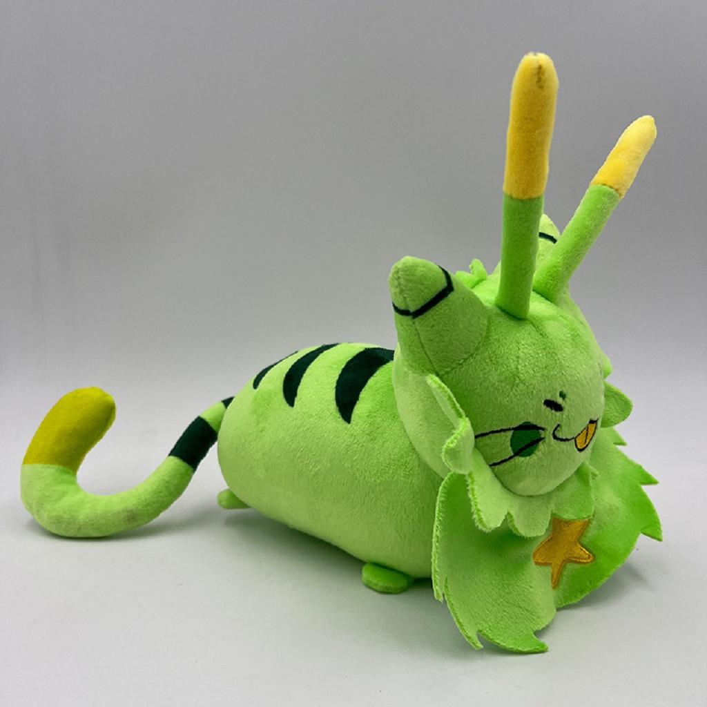 New 20-30cm Gnarpy Discovers The Internet Plush Toy Gnarpy Regretevator Plushie Cat Alien Green Cat Peluche Stuffed Toys