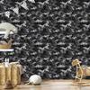 Military camouflage wallpaper graphite, gray and black 50x1000