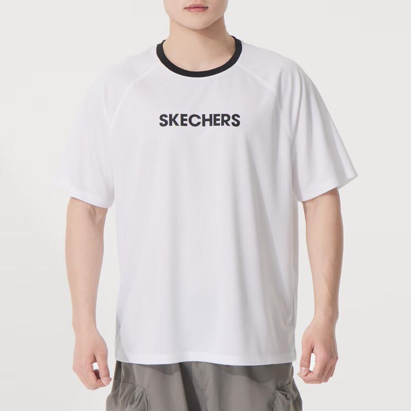Skechers Unisex Summer Knit Crewneck Short Sleeve T-Shirt XL