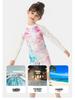 Kids' INS Style Long-Sleeve Sun Protection One-Piece Swimsuit