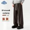 LUKKEN Men's Thickened Corduroy Straight-Leg Pants