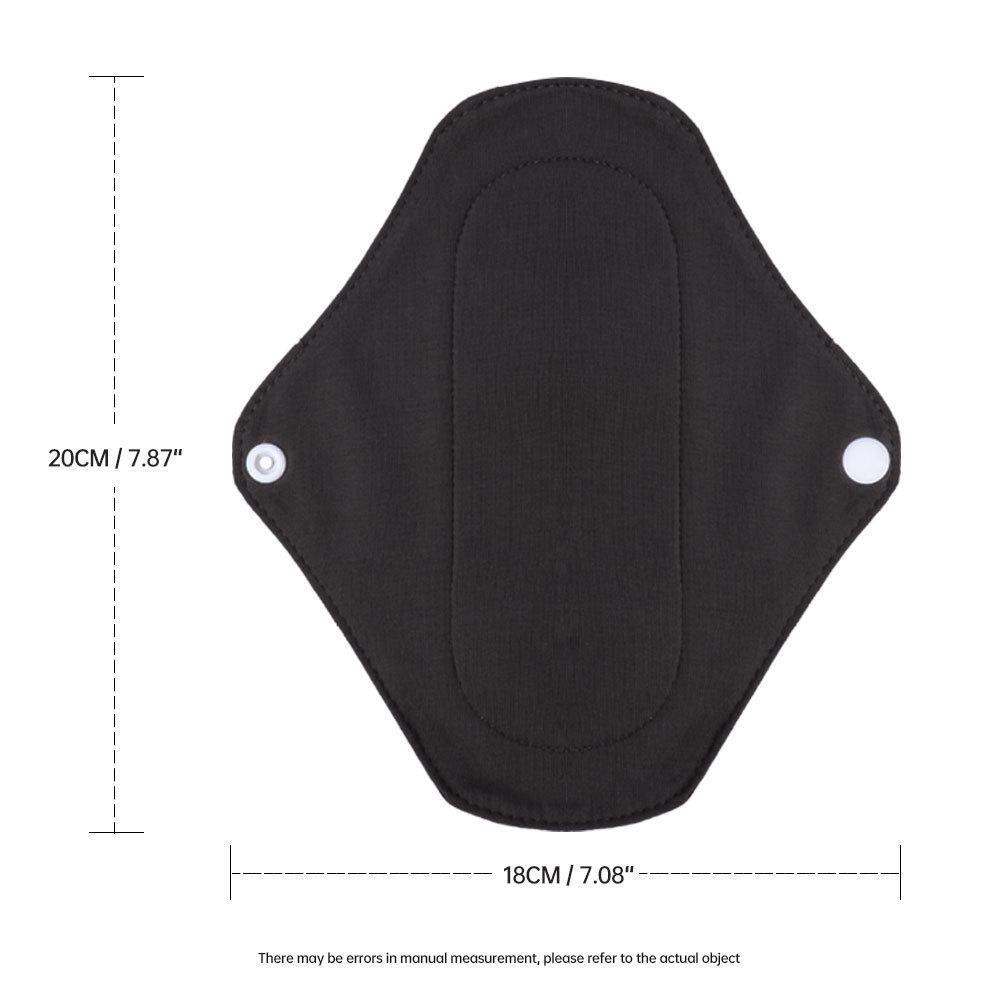 Bamboo Charcoal Washable Panty Liners - Reusable Leak-Proof Pads for Elderly & Postpartum Incontinence