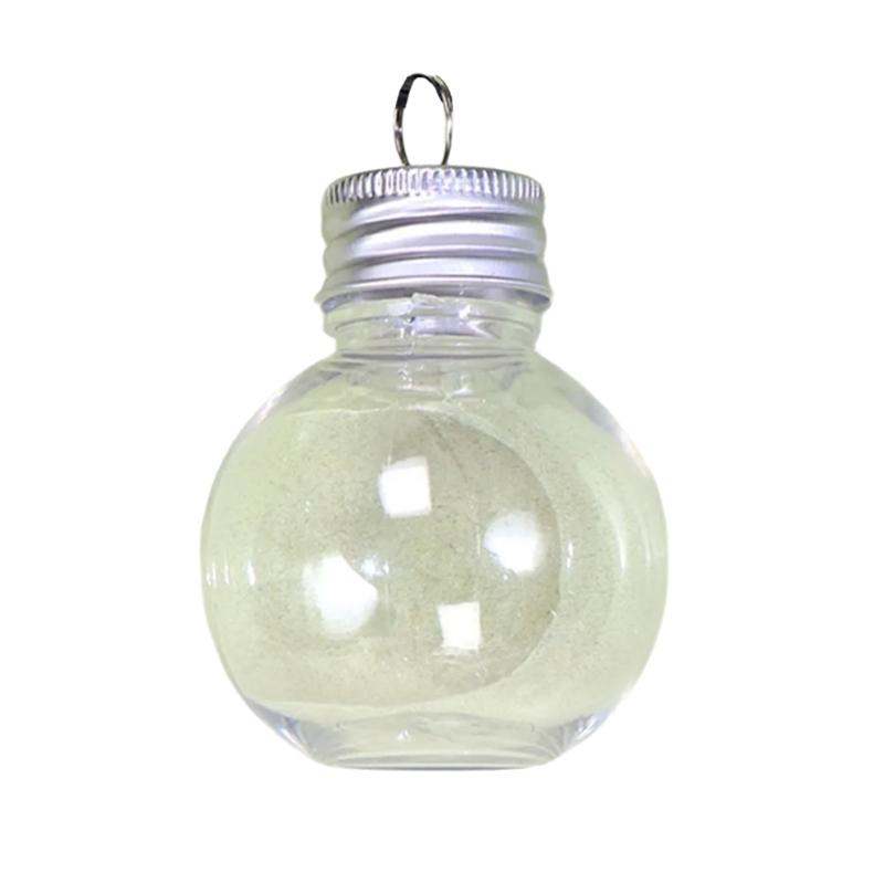 Hanging Clear Plastic Storage Bottle Wall Mountable Bottle for Jewelry Earrings Rings Portable Decorative Container
