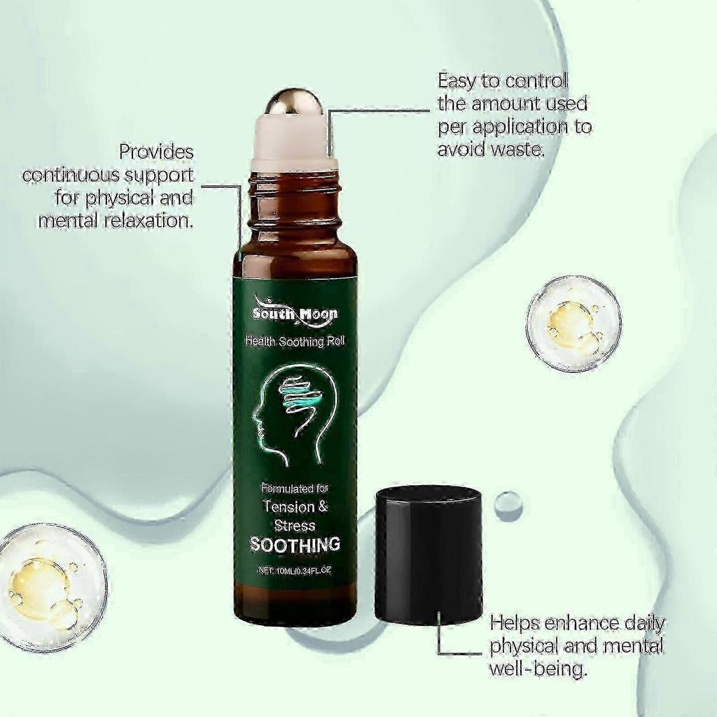 Health Soothing Roll,Tension & Stress Relief Roll-On 10 mL,Plant Formula,100% Pure Therapeutic Grade Essential Oils