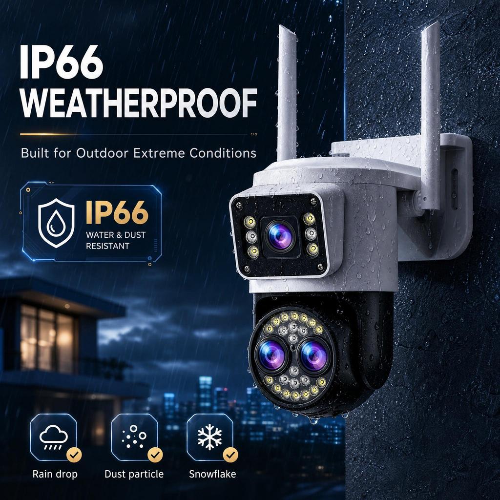 YOOSEE Ai APP Sicherheitskamera Wifi PTZ Kabellos Außen CCTV Kamera HD 15MP 10X ZOOM Automatische Verfolgung Zwei-Wege-Gespräche Farb-Nachtsicht