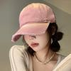 Retro ripped baseball cap female casual denim wide brim hat male soft top old peaked cap trendy brand sunshade versatile