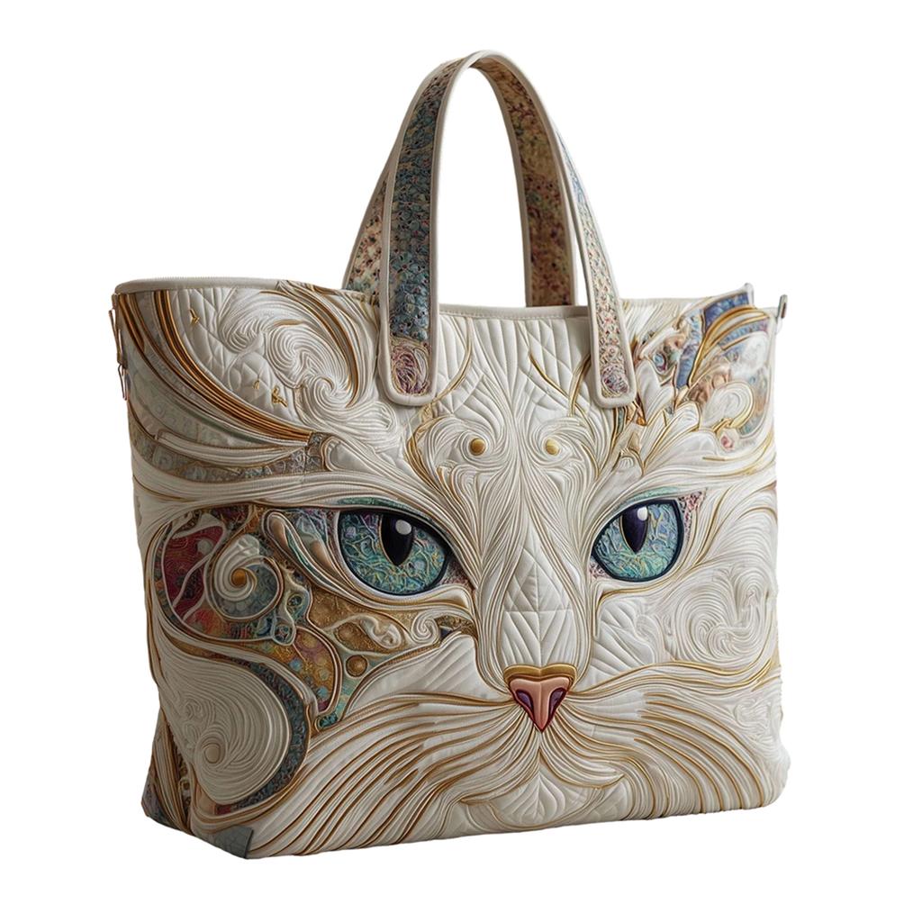 3D Printed Handbag With Ladypattern; Canvas Shoulder Bag Weighing 300 Grams