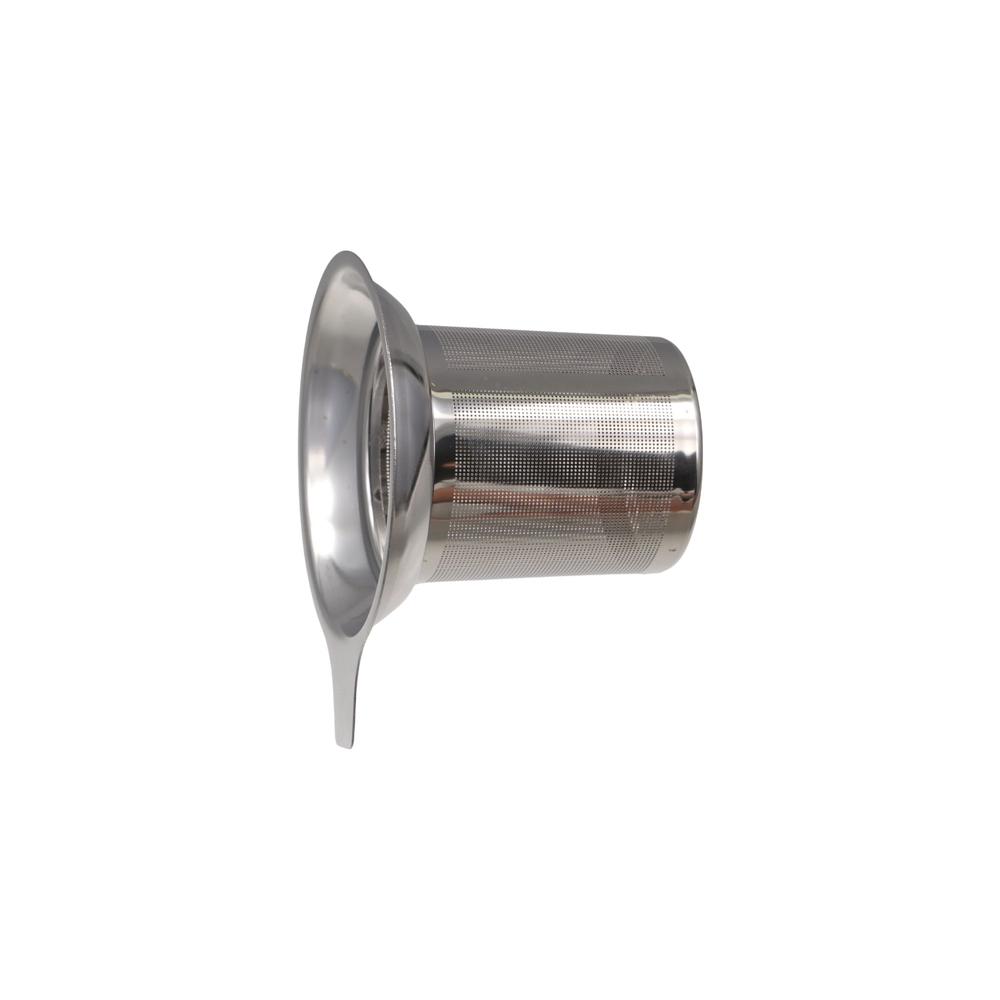 Te-tillbehör 304 Rostfritt Stål Te-filter med Handtag Cylinderformad Te-sil Rostskyddad Finmaskig Sil Te-sil Kaffe