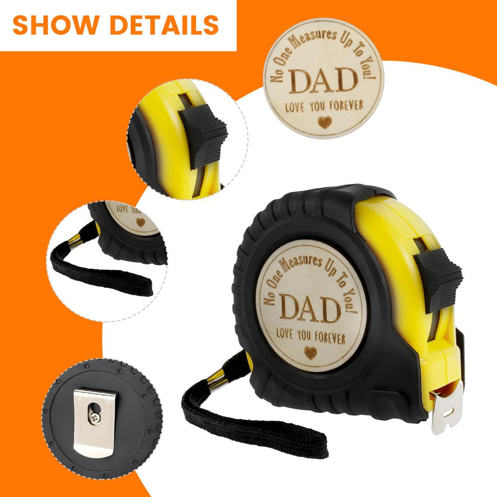 7.5 M Tape Measure Metric Tape Ruler 25Ft  Distance Measuring Tools Personalized Tape Measure for Fathers Woodworking Hand Tools