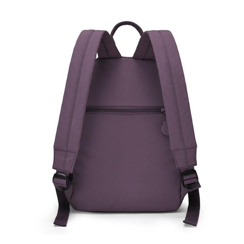 Ultra-Light Waterproof Nylon Women Backpack Minimalist Commute Daypack Student School Bags Multi-Pocket Casual Travel Rucksack
