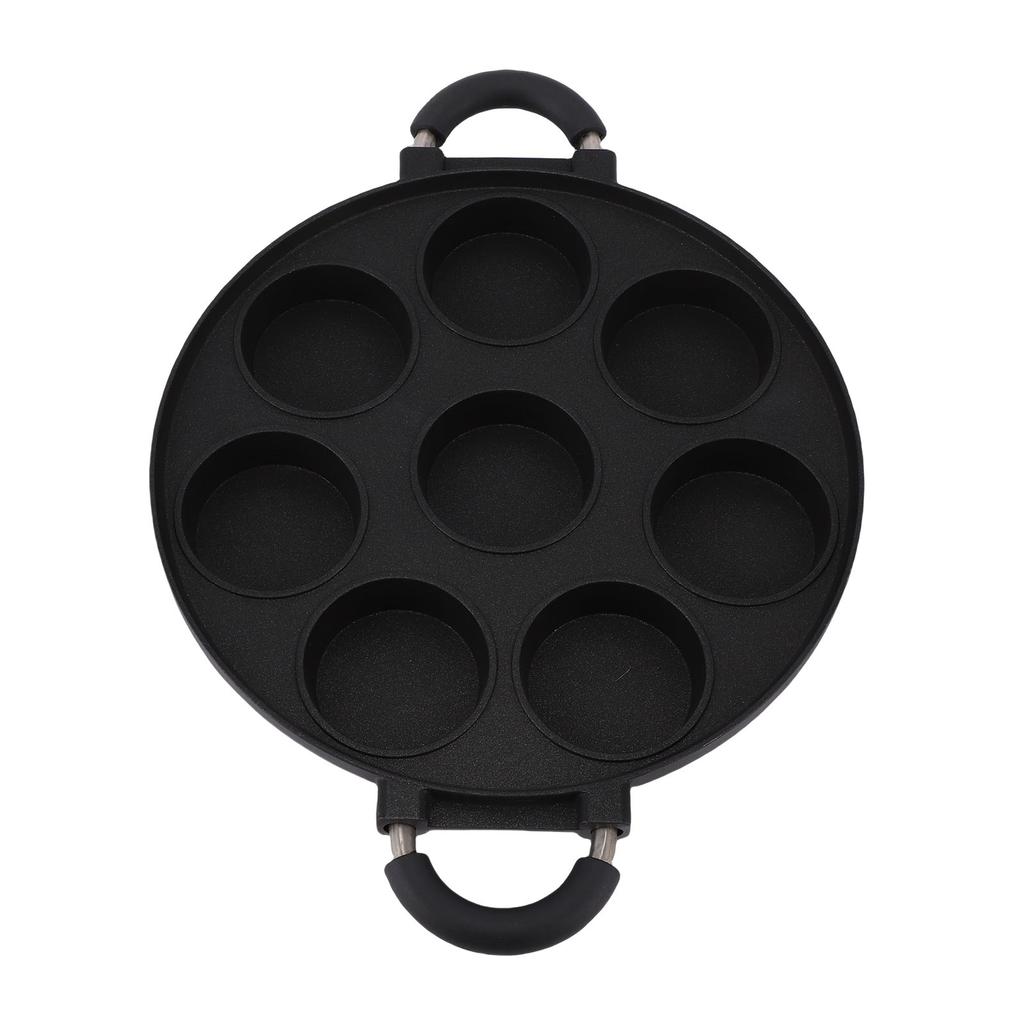 Egg Frying Pan 8 Hole Design Multifunctional Non Stick Egg Pancake Steak Pan for Travel Camping