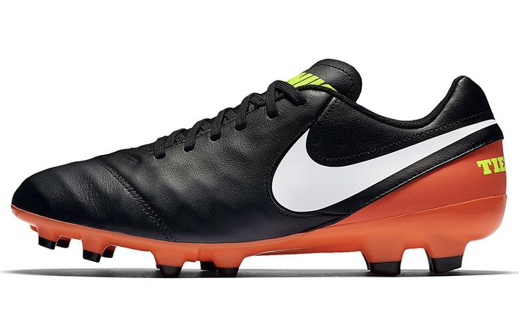 Nike Tiempo Genio 2 FG Firm Ground Soccer Shoes Men s Black Orange 819213-018 41