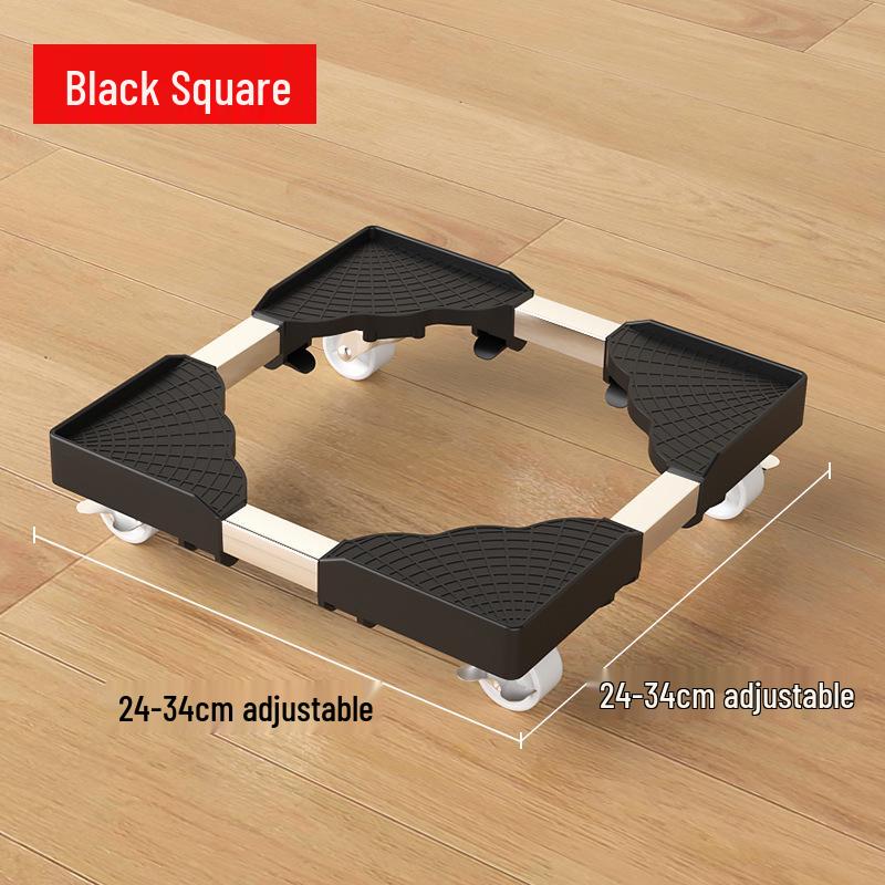 Adjustable Computer Tower Stand with Wheels and Cooling Shelf for Home Use