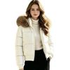 Large thickened jacket Gypsy hot diamond waist warm fur collar winter cotton clothes women's cotton-padded clothes new short models