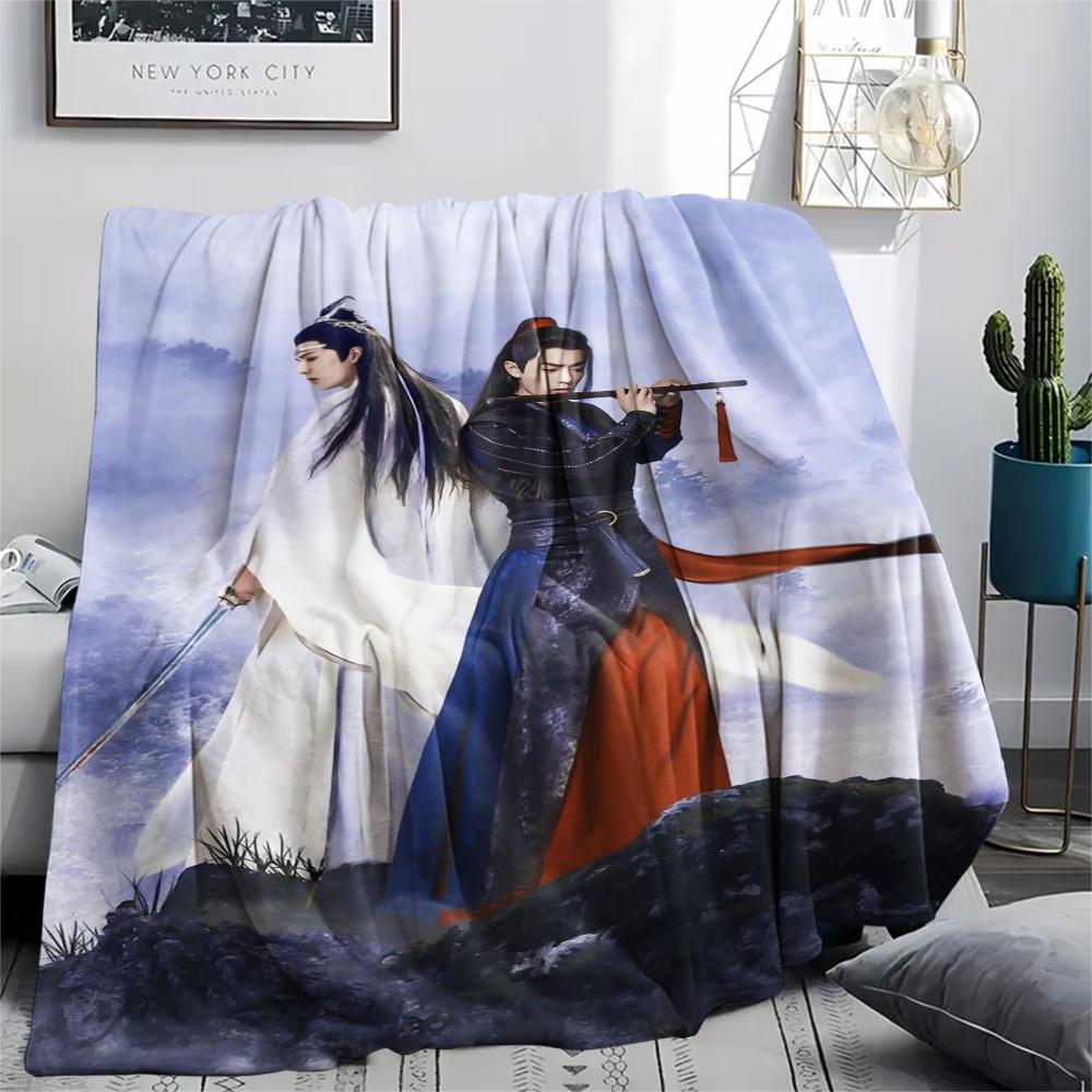 1Pc The Untamed Print Flannel Blanket, High quality Comfortable for All Seasons, Home Decor, Warmth and Comfort, Perfect for Christmas Gifts