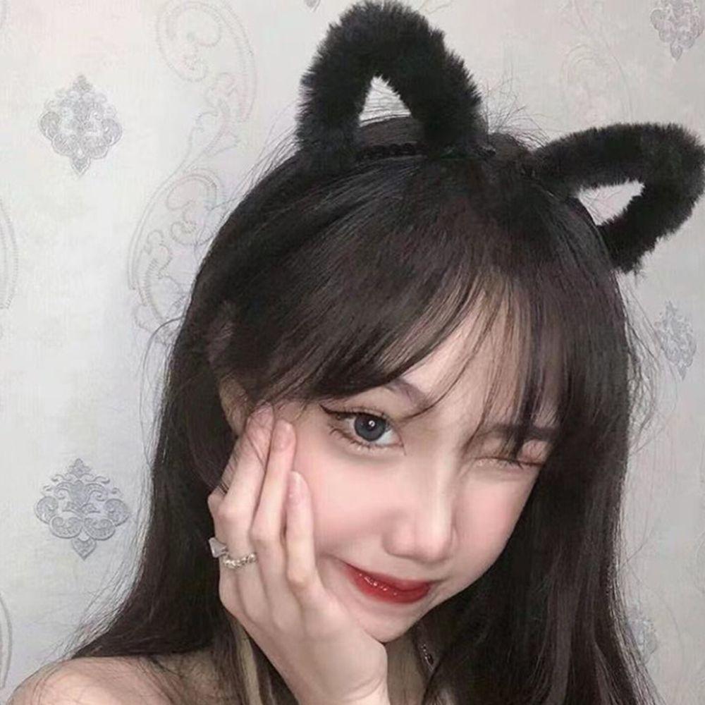 Wash Face Headdress Birthday Party Women accessories Korea Style Headband Make up Plush Hair Band