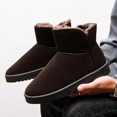 Herren Mode Baumwolle Neu High Top Winter Lässig Anti-Rutsch Abriebfest Dicke Sohle Schuhe Plüsch Komfort Dicke Schnee Trend Stiefel