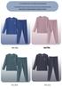 Cozy Fleece Plus-Size Kids' Thermal Set: Autumn Top & Trousers for Boys & Girls