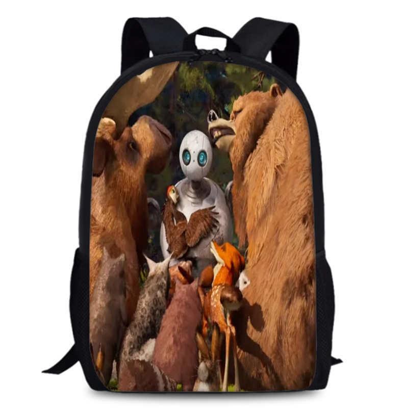 Large Capacity Wild Robot 15 Inch Backpack For Students And Children In Versatile Colors