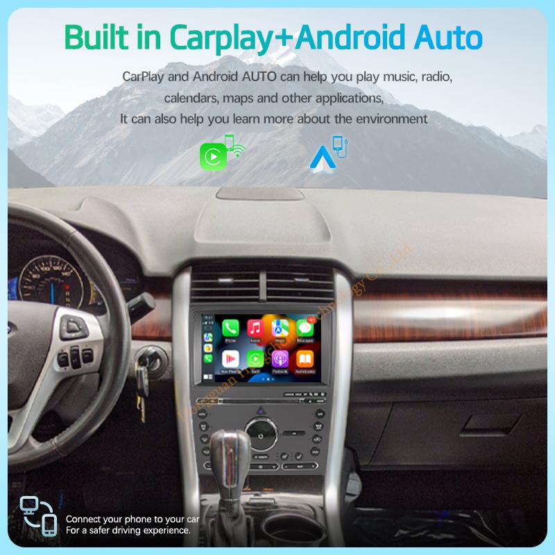 9.0Inch Car Multimedia Video Player For Ford EDGE 2009-2014 GPS Navigation Radio Android12 8+128G 8Core CarPlay 4G 360Camera