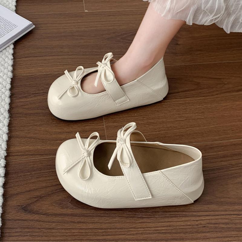 2026 Bow Flats Women Loafers Shoes Fashion Mary Jance Dress Shoes Lolita Designer Woman Sneakers Autumn New Cozy Ladies Zapatos