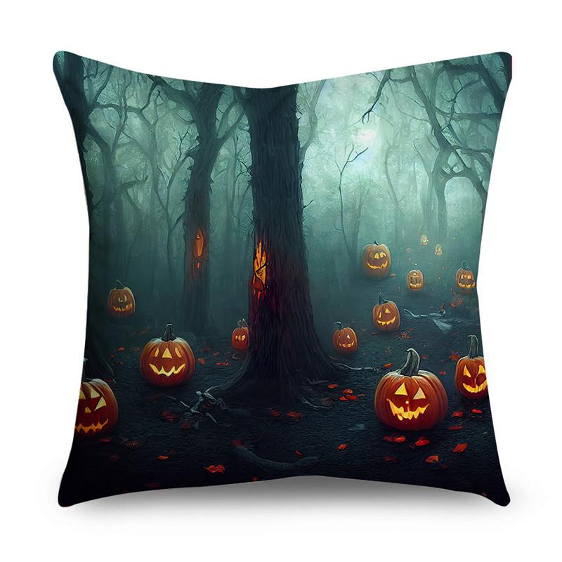Halloween Easter Happy Print Pattern Cushion Cover Home Living Room Sofa Decoration Cushion Cover Pillow Cover
