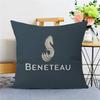 B-Beneteau Logo Personalized Pillow Cover Kids Bedroom Wild Party Decor Pillowcase Kid Birthday Shower Gift