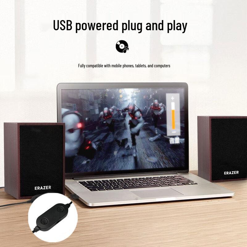 Lenovo D03 Desktop Wired & Bluetooth Stereo Speakers CN plug (adapter included)