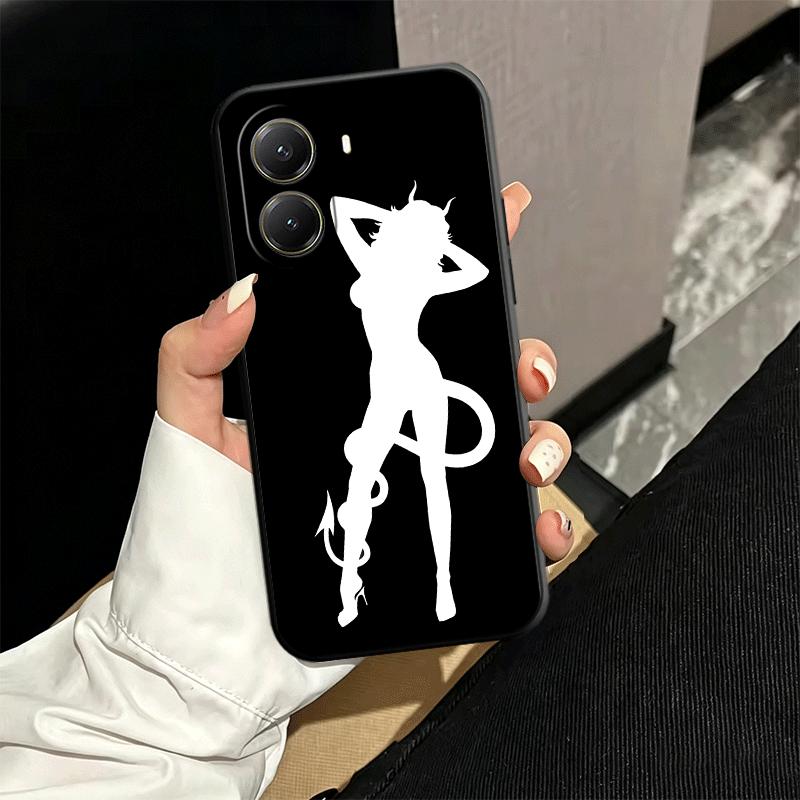 

Devil Girl Silhouette Cool Soft Phone Case for Xiaomi Poco X5 X6 X7 X8 Pro Max X3 F7 F8 Ultra M8 M7 M6 M5 Redmi 15 15C 14C 13C 1 Poco X8 Pro Max