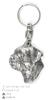 Border Terrier - Silver-plated pendant with a dog in a decorative box, handbag decoration, backpack pendant by Art-Dog brand