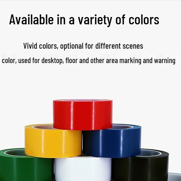 Floor Marking Tape - 33m, Yellow, Black, Red, White, Warning Colors
