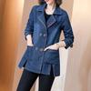 Geacă Jeans Femei Primăvară Toamnă Palton Denim Femei Coreean Casual Larg Jachetă de Vânt Palton Cowboy