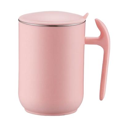 Mugs à double paroi en acier inoxydable 550 ml étanches anti-ébouillantage mugs à café isolés givrés