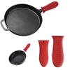 Silicone Handle Cover Honeycomb Hot Handle Holder Potholder For Cast Iron Skillets Pans Grip Sleeve Cover Pots Pans Handle Part