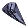 2 piezas Cubierta de moldura de persianas para ventana lateral trasera Adhesivos de rejilla Marco ABS Fibra de carbono Accesorios para coche automático para KIA Forte K3 -