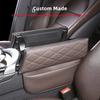 Car Armrest Cover Pad For Mercedes Benz GLC X253 2016-2022 EQC 2020-2022 Leather Anti-Scratch Center Console Cover Cushion